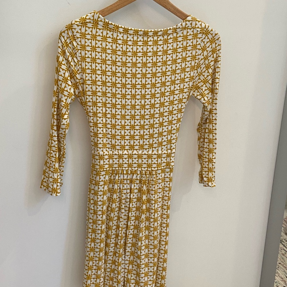 Boden, jersey, 3/4 sleeves, boatneck dress, 4 - Picture 3 of 4